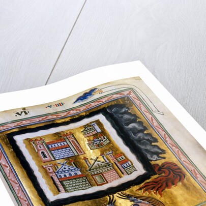 The Completion of the Cosmos (Vision from Liber Divinorum Operum), ca 1220-1230 by Anonymous