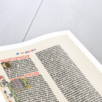 The Gutenberg Bible, 1454 by Anonymous