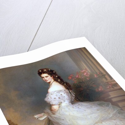 Empress Elisabeth of Austria with Diamond stars in her hair, 1865 by Anonymous