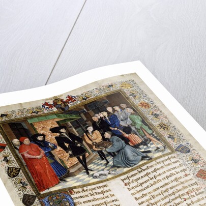 Jean Wauquelin presenting his Chroniques de Hainaut to Philip the Good, 1447 by Anonymous