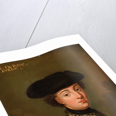 Portrait of the King Charles XII of Sweden by Anonymous