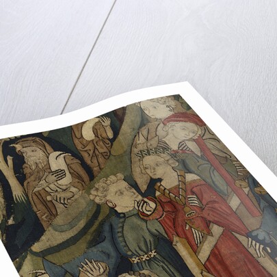 Courtly Love Games (Spieleteppich), tapestry. Detail, ca 1400 by Anonymous