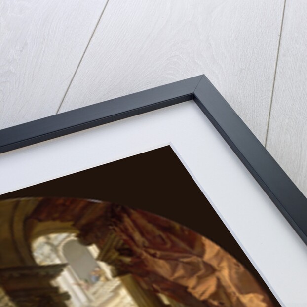 Banquet under a portico of ionic order, ca 1720 by Anonymous