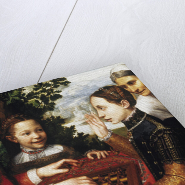 The Chess Game (Portrait of the artists sisters playing chess), 1555 by Anonymous