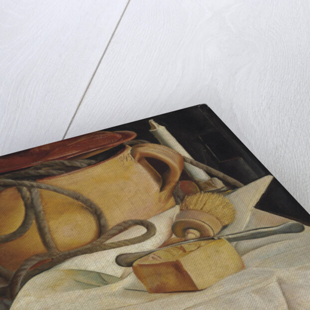 Still life with candle by Anonymous