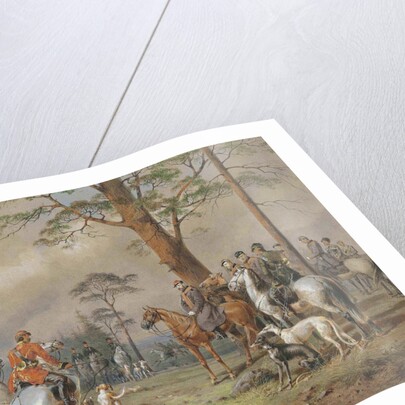 The hunting party of Emperor Alexander II by Anonymous