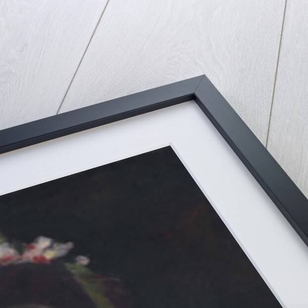 Young woman reading in Front of an Advertising Column, ca 1880-1885 by Anonymous