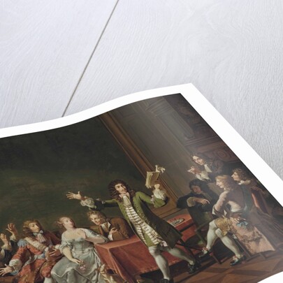Molière reading from his comedy Tartuffe at the home of Ninon de LEnclos, 1802 by Anonymous