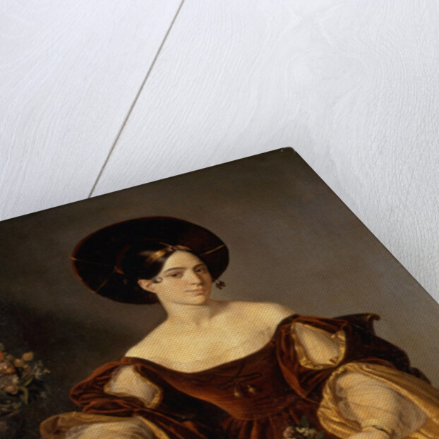 Portrait of the opera singer Maria Malibran by Anonymous