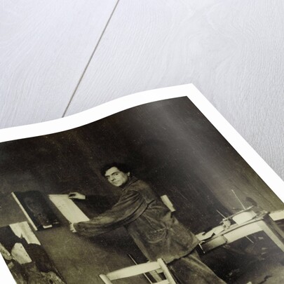 Amedeo Modigliani in his studio, c. 1915 by Anonymous