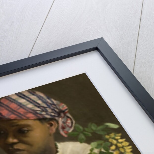 The negress with peonies, 1870 by Anonymous