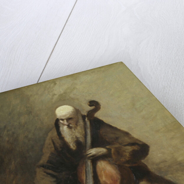 Monk with a Cello, 1874 by Anonymous