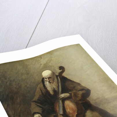 Monk with a Cello, 1874 by Anonymous