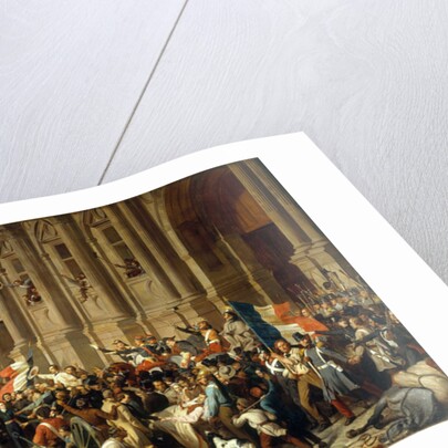 Lamartine in front of the Town Hall of Paris rejects the red flag