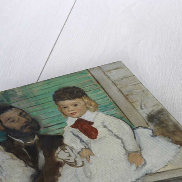Ludovic Lepic and his Daughters, c. 1871 by Anonymous