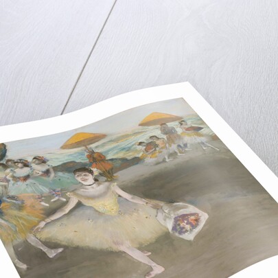 Danseuse au bouquet, saluant sur la scène (Dancer with bouquet), 1878 by Anonymous