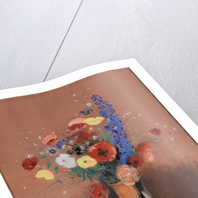 Bouquet de fleurs des champs dans un vase à long col (Wildflowers in Tall Vase), c. 1912 by Anonymous