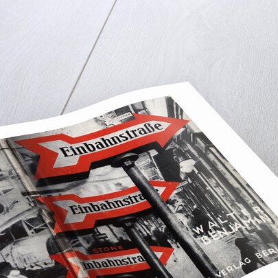 Cover design for Einbahnstraße (One-Way Street) by Walter Benjamin, 1928 by Anonymous