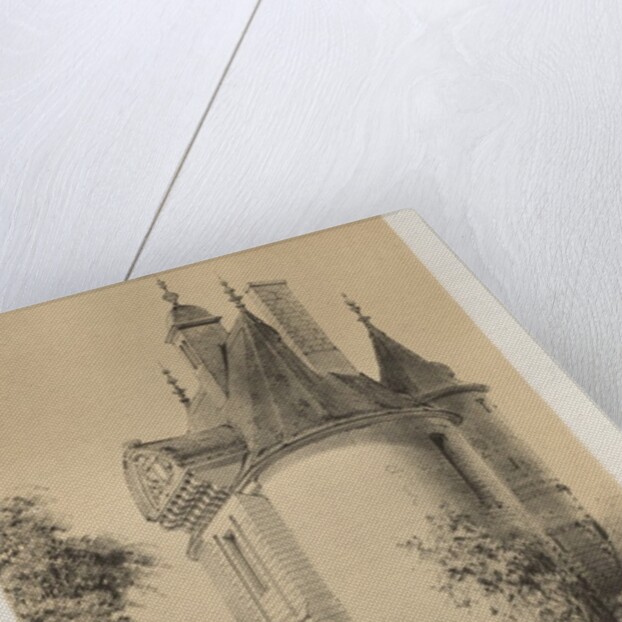 …Pl. 83, Porte du Château de Saint-Martin-Du-Bec, 1860 by Victor Petit