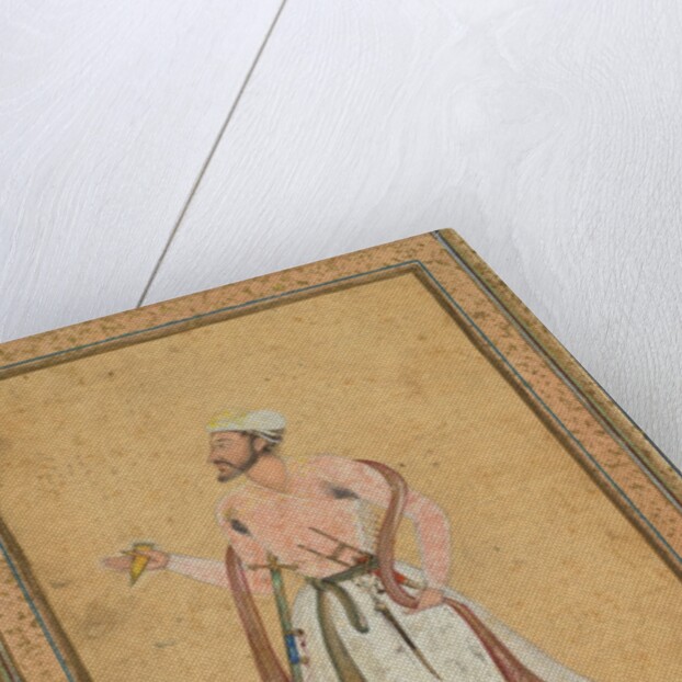 A Mughal courtier, c. 1575; border added probably 1700s by Unknown