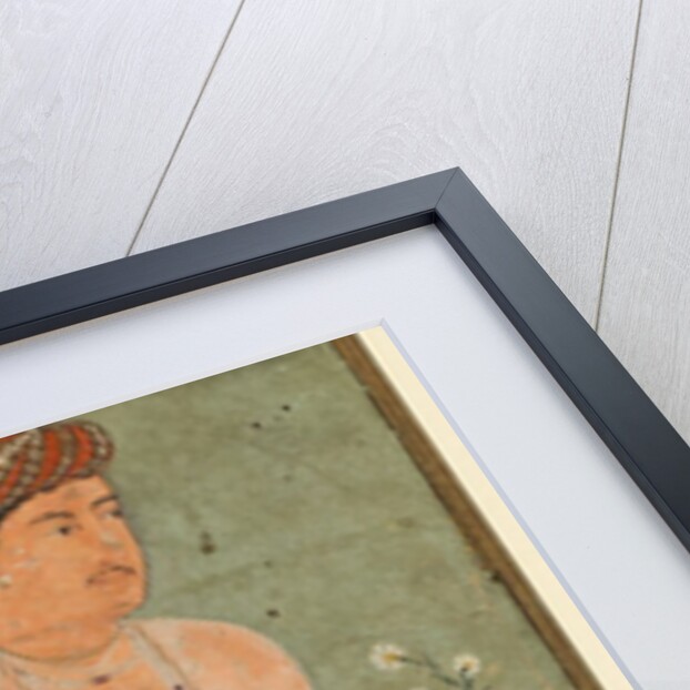 A Mughal Prince, Perhaps Danyal, Holding a Sprig of Flowers, c. 1580-1590 by Unknown