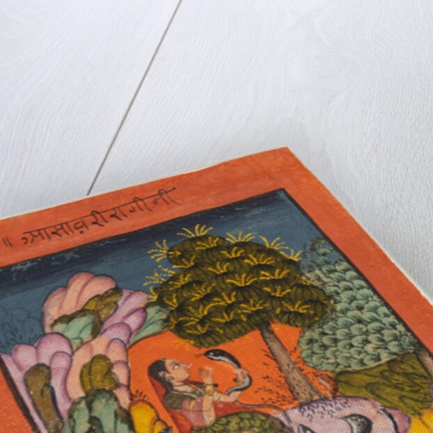 A page from a Ragamala series: Asavari Ragini, early 1700s by Unknown