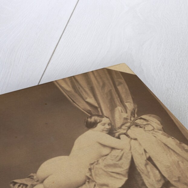 Academic Nude, Reclining on a Sofa, c. 1855 by Auguste Belloc