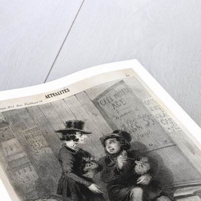 Actualités: Hé mon vieux! cest comme cela quon fait les affaires aujourdhui! on affice…, 1841 by Clémente Pruche
