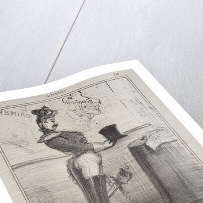 Actualities: They say that I will soon be reduced to exchanging my crown…, 1855 by Honoré Daumier