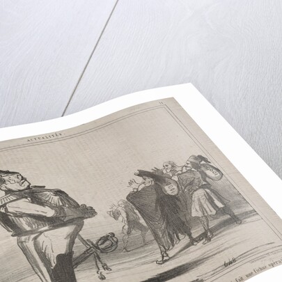 Actualities: Why are they taking away my money…, 1854 by Honoré Daumier