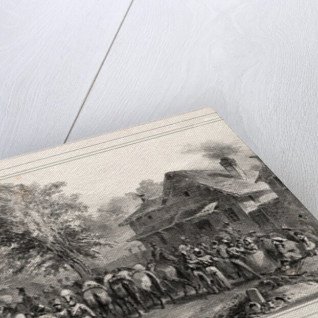Album pour 1831: Convoi militaire, 1831 by Auguste Raffet
