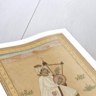 An African Lyre Player; Calligraphy, c. 1640-1660 by Unknown