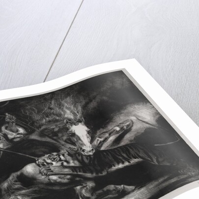 An Attack by a Tiger by Louis Candide Boulanger