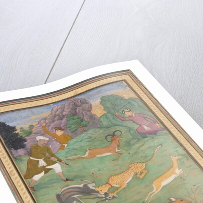 Antelope and deer hunt, c. 1602-1604 by Govardhan