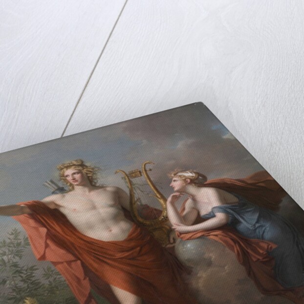 Apollo, God of Light, Eloquence, Poetry and the Fine Arts with Urania, Muse of Astronomy, 1798 by Charles Meynier
