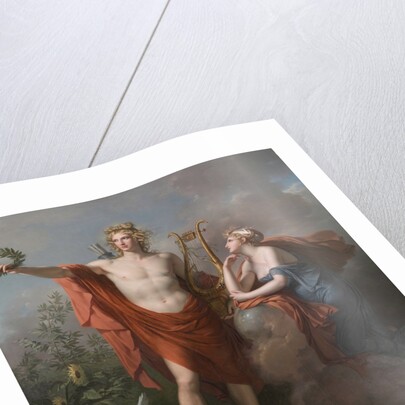 Apollo, God of Light, Eloquence, Poetry and the Fine Arts with Urania, Muse of Astronomy, 1798 by Charles Meynier