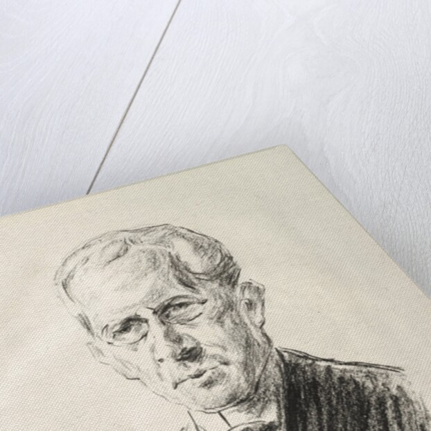 Arno Holz Mappe: Portrait Arno Holz, 1923 by Max Liebermann
