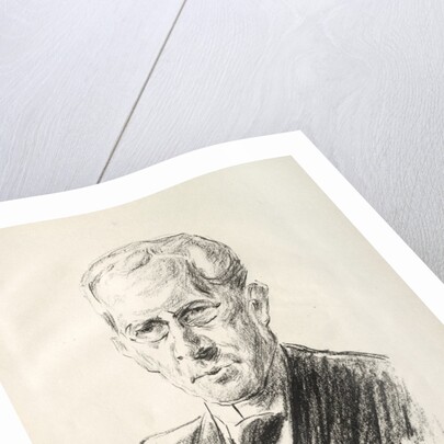 Arno Holz Mappe: Portrait Arno Holz, 1923 by Max Liebermann