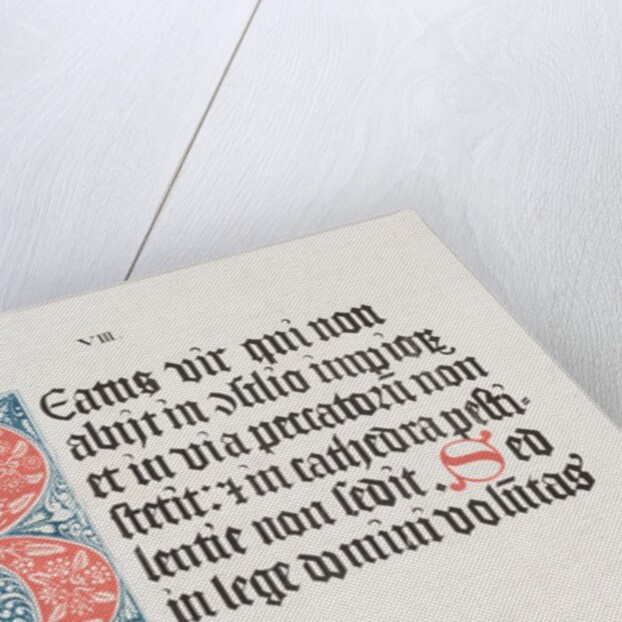 Art of the Lithograph: Psalter- Initial B, Plate VIII, 1818-1819 by Alois Senefelder