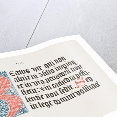 Art of the Lithograph: Psalter- Initial B, Plate VIII, 1818-1819 by Alois Senefelder