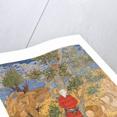 Aulad Tied to a Plane Tree, from a Shahnama by Firdausi, 1575-1600 by Sadiqi Bek