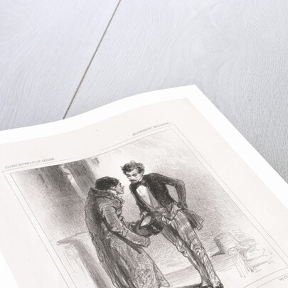 Baliverneries Parisiennes: Ah! Monsieu Radiguet, 1847 by Paul Gavarni