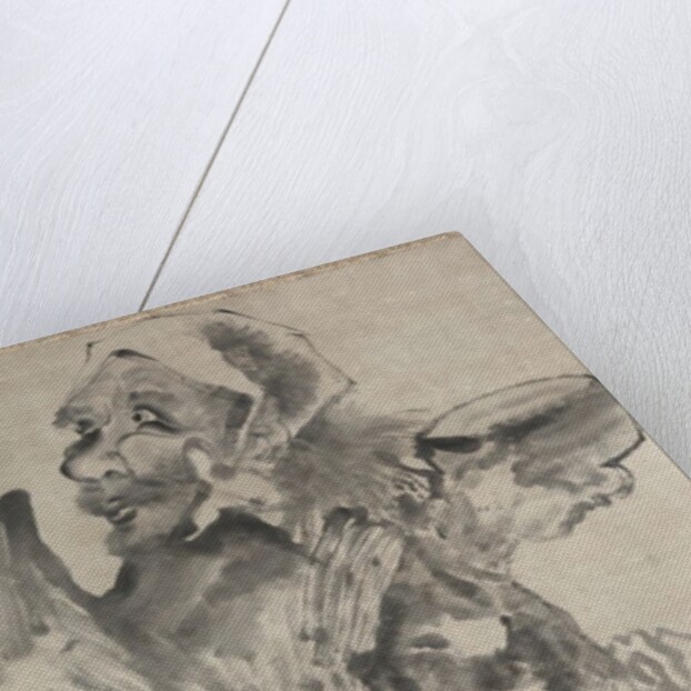 Beggar, 1871 by Suian Hirafuku