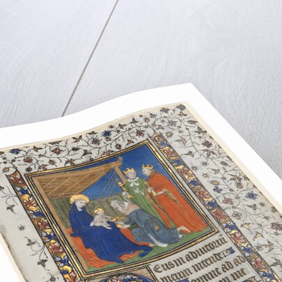 Bifolio from a Book of Hours: Adoration of the Magi and Coronation of the Virgin, c. 1415 by Boucicaut Master