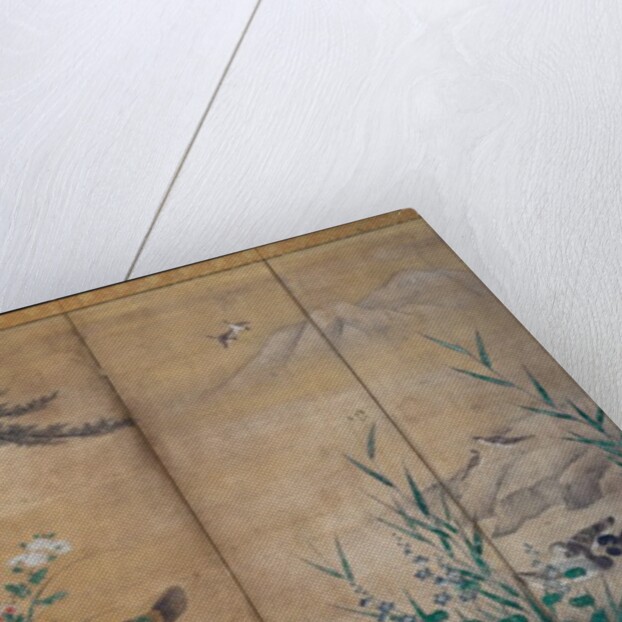 Birds, Trees, and Flowers, late 1500s by Kano Mitsunobu; Kano Shoei