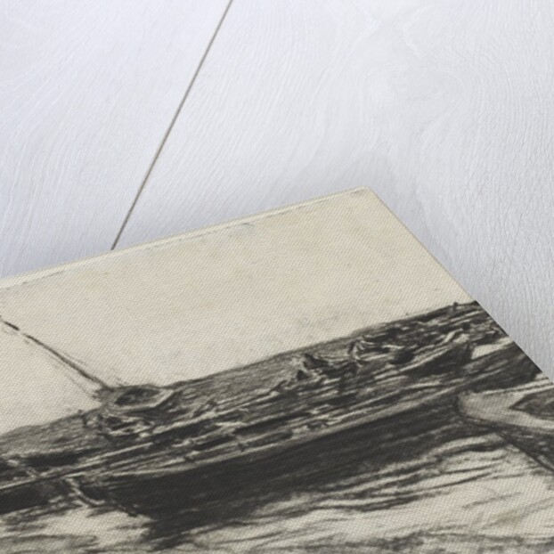 Boats on the Beach, c. 1874/81 by Léon Augustin Lhermitte