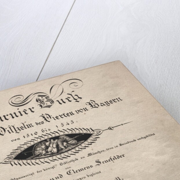 Book on Tournaments: Title Page, 1817 by Theobald Senefelder; Clemens Senefelder