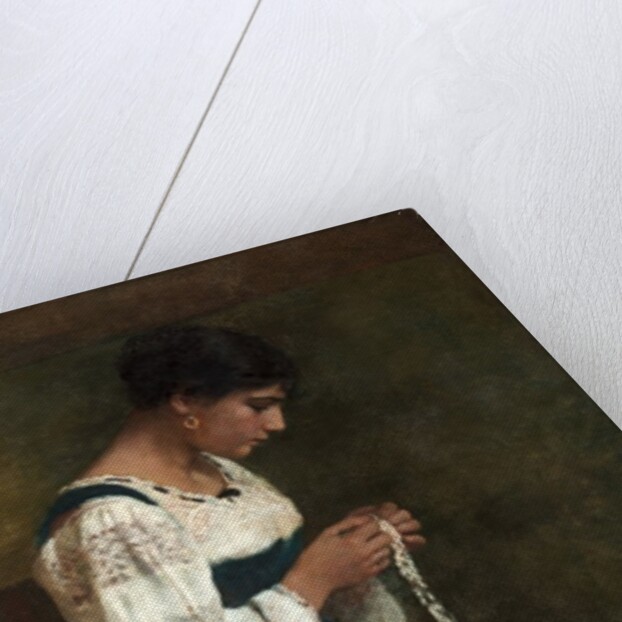 Capri Lace Maker, 1884 by George B. Butler