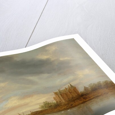 Castle on a River, 1644 by Salomon van Ruysdael