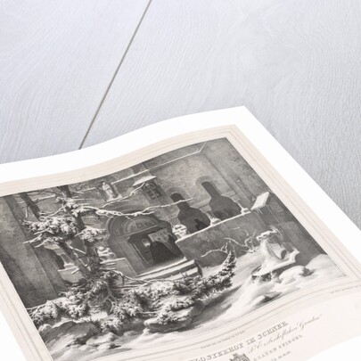 Churchyard with Snow, c. 1835 by Andreas Borum